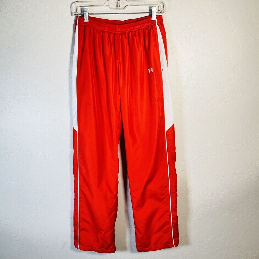 Under Armour Activewear Pants Women M Red Jogger Cold Gear Pullon Elastic